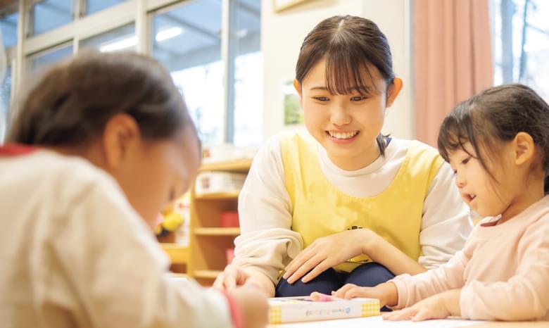 保育学科で学ぶ湘北短期大学の学生たち