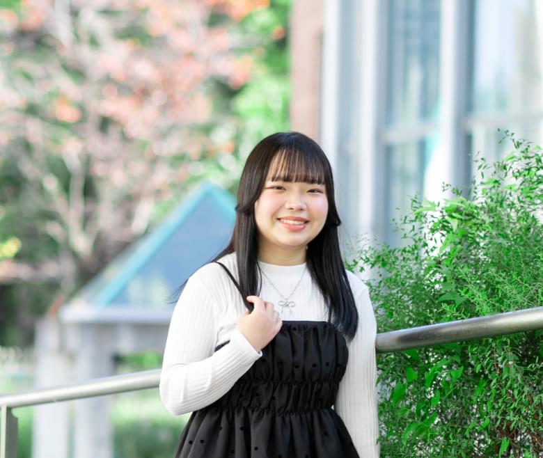 生活プロデュース学科の学生（湘北短期大学で学ぶ先輩インタビュー）